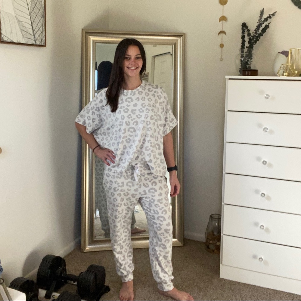 Leopard Print Pajama Set - image 1